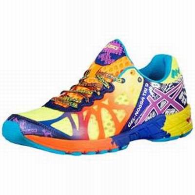 basket asics femme fluo